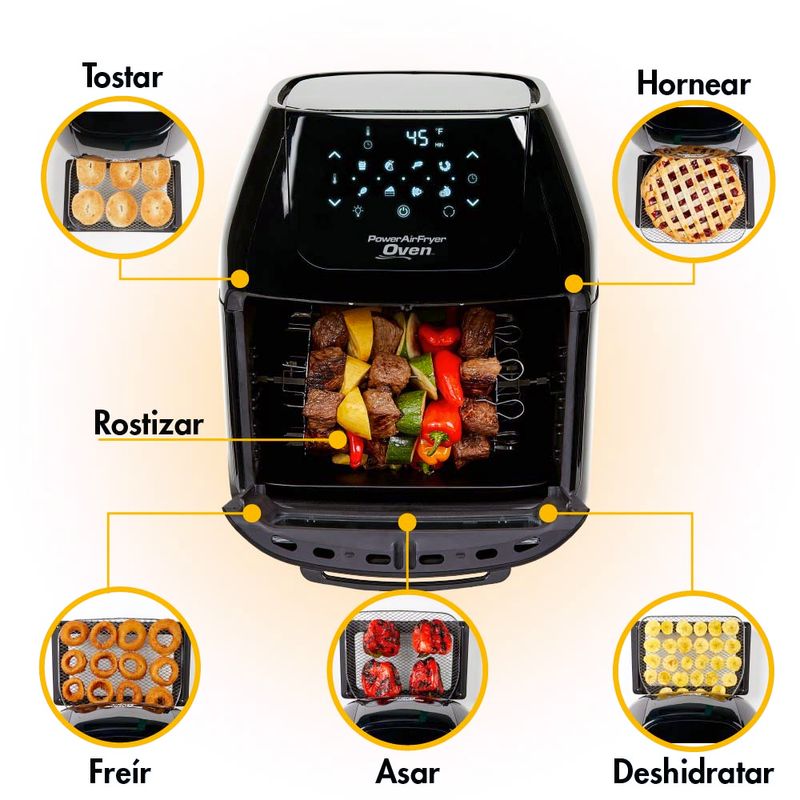 Power Air Fryer Oven funciones