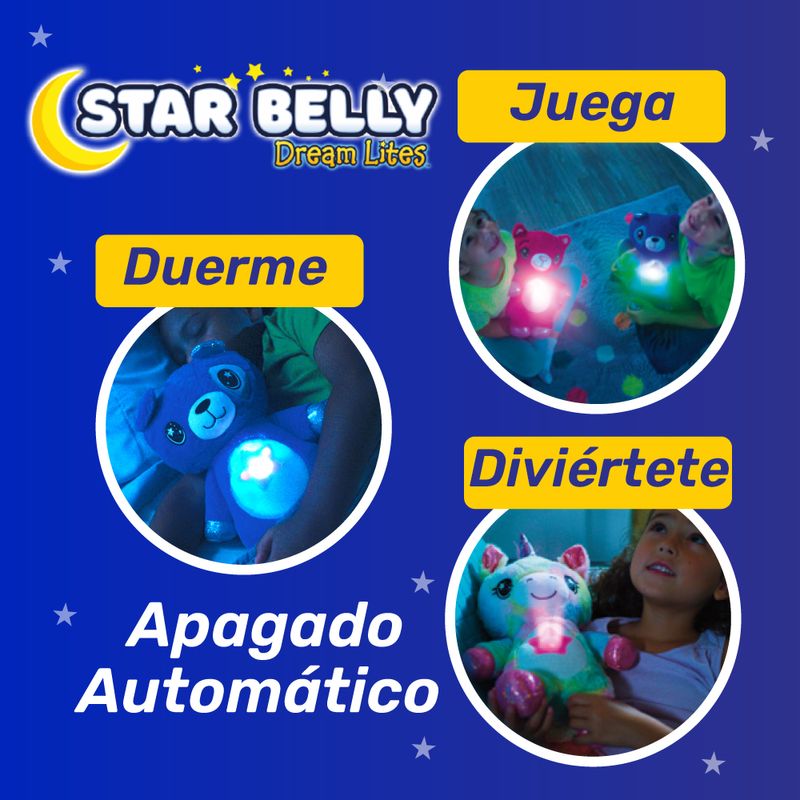 Star Belly Oso Azul muñeco de compañía para niños