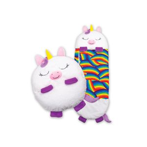 Saco de dormir para niños y divertido peluche original  - Happy Nappers Unicornio Blanco