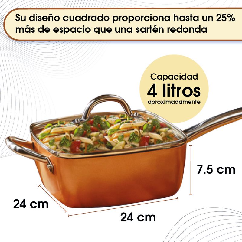 Copper Chef dimensiones