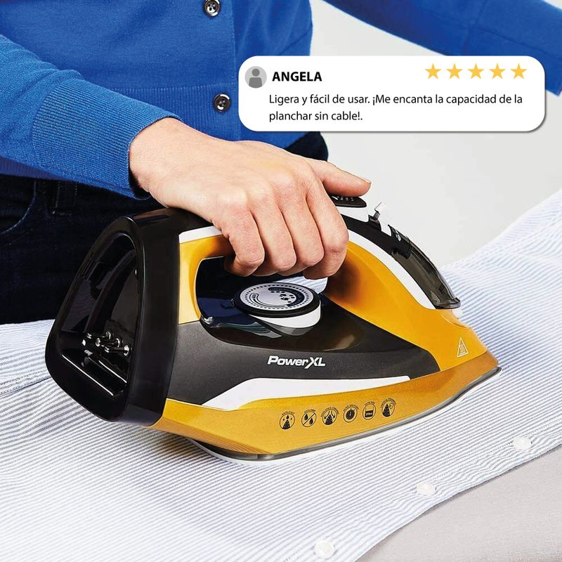 Plancha a vapor inalambrica Power Xl Iron Steamer