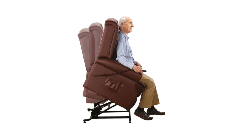 Sillón de lujo reclinable para abuelitos con elevador eléctrico, brinda  masaje con calor - Stand Up Seat