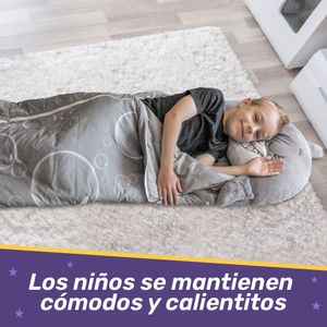 Saco de dormir para niños y divertido peluche original  - Happy Nappers(Tiburón Gris)