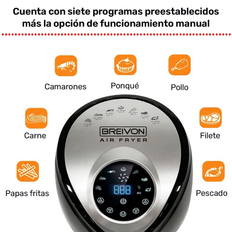 Breivon-Air-Fryer-horno-digital